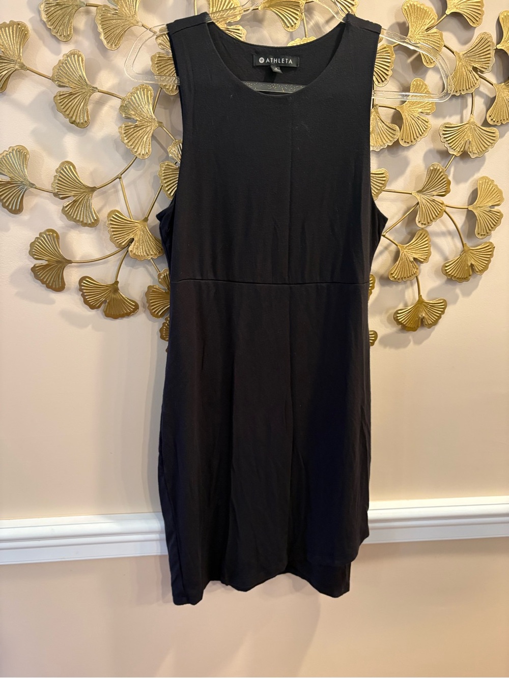 Athleta Black Sleeveless to the knee Mini Dress